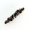 Faship Gorgeous Black Premium Rhinestone Crystal Floral Small Hair Barrette Clip view 3