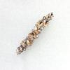 Faship Champagne Premium Rhinestone Crystal Floral Small Hair Barrette Clip view 3