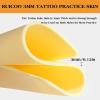 3MM Ruicoo Tattoo Practice Fake Skin - 5Pcs Blank Silicone Tattoo Practice Skin, 3mm Thick, Double-Sided, 8"x 12", for Beginners and Experienced Artists view 2