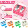 5 Pack Makeup Pencil Sharpener Plastic Lip Liner Pencil Eyeliner Sharpener Cosmetic Manual Tools for Eyeliner(Multi Colors) view 2