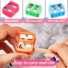 5 Pack Makeup Pencil Sharpener Plastic Lip Liner Pencil Eyeliner Sharpener Cosmetic Manual Tools for Eyeliner(Multi Colors) view 3
