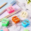 5 Pack Makeup Pencil Sharpener Plastic Lip Liner Pencil Eyeliner Sharpener Cosmetic Manual Tools for Eyeliner(Multi Colors) view 4