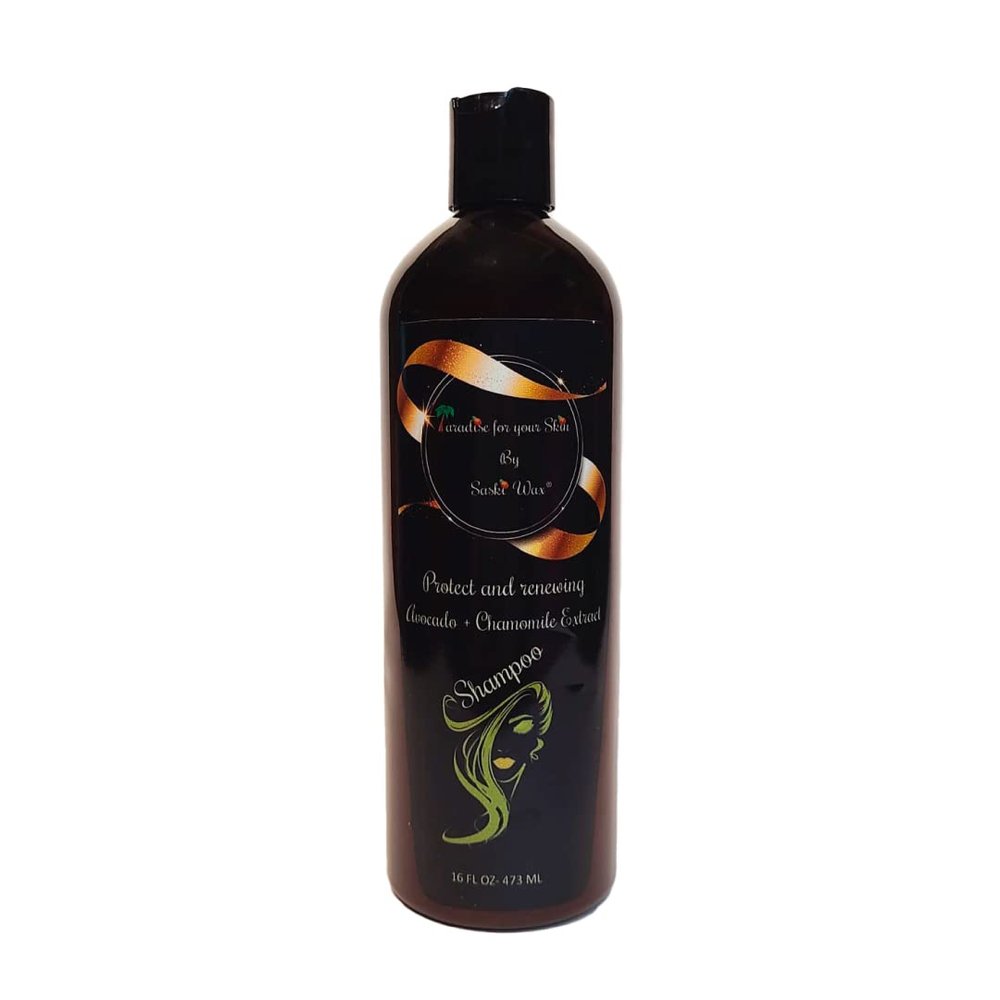 Paradise for your skin by Saski Wax Avocado Chamomille Shampoo (Sulfate free)