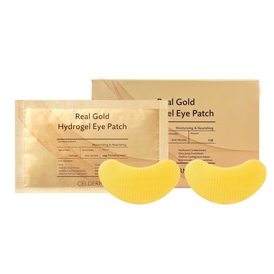 CELDERMA Real Gold Hydrogel Eye Patch [20 Pairs], Moisturizing & Nourishing, Anti-Wrinkle.