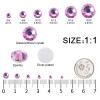 3792 Pcs Champagne Vitrail Crystal Flatback Rhinestones Set for Nail, Art, Crafts, Makeup, Tumblers Glitter Round with Tweezers and Picking Pen(SS6~SS20) view 2