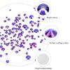 3792 Pcs Purple Velvet Crystal Flatback Rhinestones Set for Nail, Art, Crafts, Makeup, Tumblers Glitter Round with Tweezers and Picking Pen(SS6~SS20) view 4