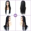 13X5 Lace Front Braided Wigs for Women Natural Looking Premium Quality Synthetic Cornrow Twist Braided Hair Wigs with Baby Hair 31 inches (31", 1B# Black) view 2