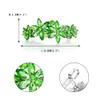 EVER FAITH Wedding Austrian Crystal 4 Daisy Flower Hair Clip, Marquise Round Rhinestone Barrette for Woman Green Silver-Tone view 4