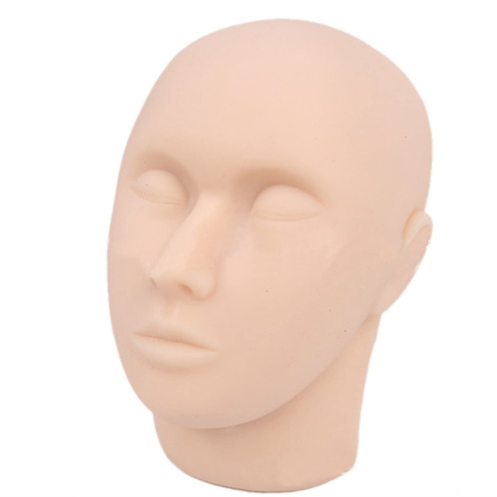 VEXIGO Silicon Gel Head Model Facial Plastic minimally invasive Plastic Skin Suture Software Head Mold, Facial Cosmetic Training Model