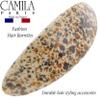 Camila Paris CP3297 French Hair Barrette Oval For Thick Curly Wavy Long Hair, Strong Hold Grip Hair Clips for Women, No Slip Rubberized Metal Clasp, Styling Girls Hair Accessories, Made in France view 3