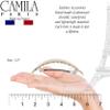 Camila Paris CP3297 French Hair Barrette Oval For Thick Curly Wavy Long Hair, Strong Hold Grip Hair Clips for Women, No Slip Rubberized Metal Clasp, Styling Girls Hair Accessories, Made in France view 4
