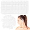 200Pcs Clear Disposable Ear Protectors Ear Covers Elastic Ear Cover Caps for Hair Dye Shower Bathing view 1