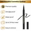 Bold Beautiful Cosmetics Liquid Eyeliner Pen Brush Tip Waterproof and Smudge Proof, Black 1 Count view 3