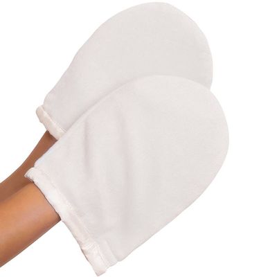 ForPro Professional Collection Thermal Mitts for Paraffin Heat Therapy Spa Treatments, Insulates and Retains Heat, Fits All Hand Sizes, White, One-Pair