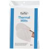 ForPro Professional Collection Thermal Mitts for Paraffin Heat Therapy Spa Treatments, Insulates and Retains Heat, Fits All Hand Sizes, White, One-Pair view 3