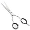 J2 Japanese Steel Barber Hair Cutting Scissors Shears Tempered Stainless Razor Sharp Mustache Haircut Hairdresser (5.5 inch, Silver Shine) view 3