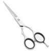 J2 Japanese Steel Barber Hair Cutting Scissors Shears Tempered Stainless Razor Sharp Mustache Haircut Hairdresser (5.5 inch, Silver Shine) view 4