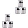 Mobestech 6pcs Airless Pump Jars for Lotion and Cream Travel-friendly Leakproof Containers for Skincare Moisturizers and Cosmetics view 1