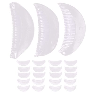 FOMIYES 10pairs Silicone Eyelash Lift Pads for Salon Use Reusable Transparent for Perming and Grafting Compatible Eye Shapes Easy to Use and Clean