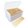 Garrelett 6-Inch Gun Cleaning Cotton Swabs | Pointed Tip Swabs with Bamboo Stick | for Firearm Maintenance, Makeup, Electronics, Crafts | Lint-Free & Reusable Case Included (Pointed Tips (600ct)) view 1