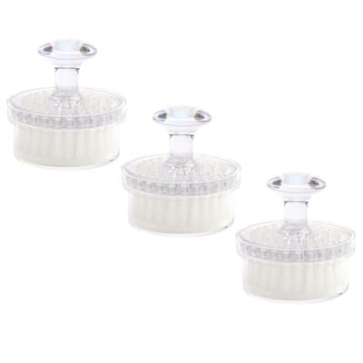 COHEALI 3pcs Facial Cleaning Tool Manual Exfoliating Brush for Deep Cleansing and Massage Multifunctional Face Scrubber Cover Portable and Lightweight for Travel Use