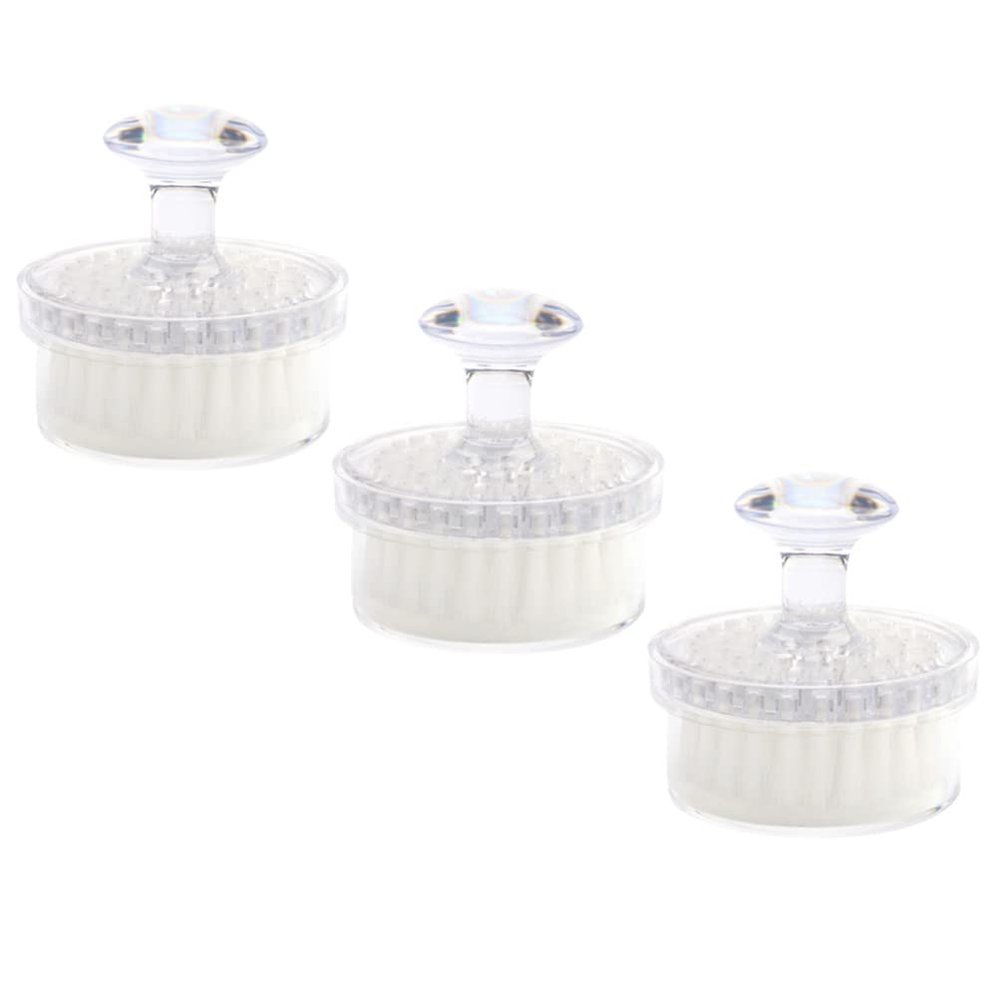 COHEALI 3pcs Facial Cleaning Tool Manual Exfoliating Brush for Deep Cleansing and Massage Multifunctional Face Scrubber Cover Portable and Lightweight for Travel Use