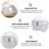 LALAFINA 6pcs Frosted Glass Cream Jars for Cosmetics Sample Containers Tight Seal for Skincare Jewelry Storage and Travel Essentials view 2