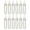 Beavorty 12pcs Minimalist Hair Clip Safety Pin Shaped Metal Hairpin Barrettes Bobby Pin Girls Women Hair Accessories Silver view 1