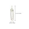 Beavorty 12pcs Minimalist Hair Clip Safety Pin Shaped Metal Hairpin Barrettes Bobby Pin Girls Women Hair Accessories Silver view 2