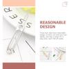 Beavorty 12pcs Minimalist Hair Clip Safety Pin Shaped Metal Hairpin Barrettes Bobby Pin Girls Women Hair Accessories Silver view 4