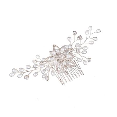 LALAFINA Bride Hair Comb Headdress Elegant Photography Props Fashion Headwear for Women Unique Handmade Wedding Accessories Chic Design for Special Events