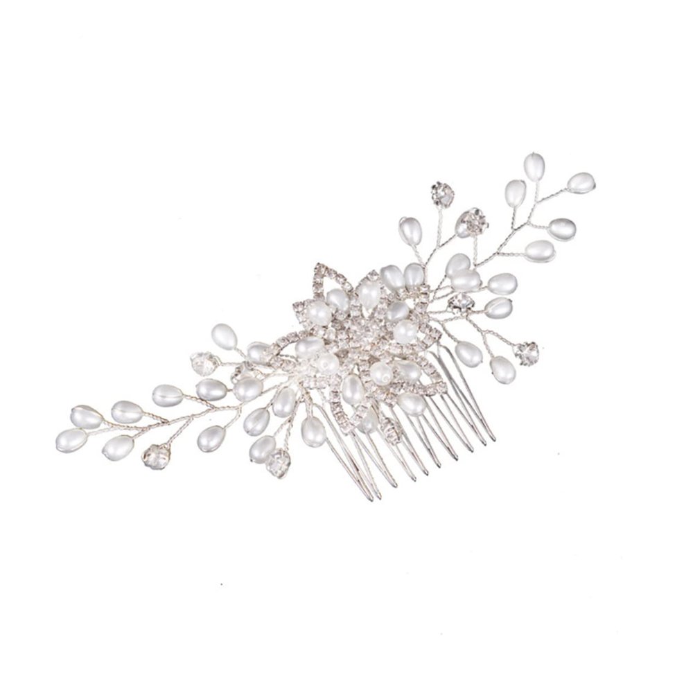 LALAFINA Bride Hair Comb Headdress Elegant Photography Props Fashion Headwear for Women Unique Handmade Wedding Accessories Chic Design for Special Events