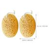 Beavorty 2pcs Exfoliating Bath Sponges for Body Scrubbing Soft Honeycomb Design Gentle Cleanse Shower Supplies for Daily Use and Skin Care view 2