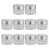 LALAFINA 10pcs Frosted Glass Cream Jars Refillable Portable Cosmetic Storage for Lotions Oils and Objects for Travel and Makeup Organization view 1