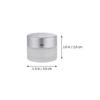 LALAFINA 10pcs Frosted Glass Cream Jars Refillable Portable Cosmetic Storage for Lotions Oils and Objects for Travel and Makeup Organization view 2