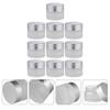 LALAFINA 10pcs Frosted Glass Cream Jars Refillable Portable Cosmetic Storage for Lotions Oils and Objects for Travel and Makeup Organization view 4
