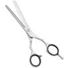 Barber Hair Scissors Cutting & Thinning Scissors Kit Straight Edge Razor Comb with Black Storage Case With Free Blades (Blue Razor 6.5 Inch) view 3