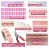 CloudTrip Nail Tool Kit - 50 Piece Set with Nail Glue, Adhesive Tabs, Buffer, File, Clipper, Prep Pad, Thank You Card, OPP Bag view 2