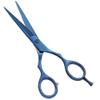 Barber Hair Scissors Cutting & Thinning Scissors Kit Straight Edge Razor Comb with Black Storage Case With Free Blades (Blue 6 Inch) view 4