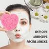 60-Count Compressed Facial Sponges, 100% Natural Cosmetic Spa Sponges for Facial Cleansing, Exfoliating Mask (Pink Heart) view 3