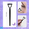 Eyebrow Kit for Women and Men. Eyebrow Grooming Kit Including: Eyebrow Brush, Eyebrow Razor, Eyebrow Comb, Eyebrow Scissors with Comb, Folding Eyebrow Knife, Scissors, Eyebrow Trimmer, Eyelash Comb view 3