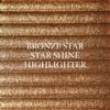Gold Copper Powder Highlighter Makeup Palette, Shimmer Glitter Shiny Contour Highlight Makeup Illuminator - Luminizer Contouring Palette Shimmery Finish Face & Body - Vegan & Cruelty-Free, Bronze Star view 2