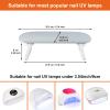 Diesisa Nail Arm Rest, Foldable PU Leather Nail Hand Rest For Nails Tech with Table Mat, Soft Hand Rest for Acrylic Nails/Nail Hand Pillow for Manicure Salon Use view 4