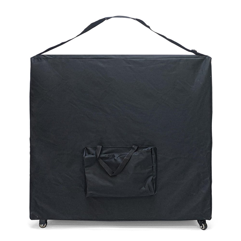 Elitzia Professional Massage Table Carrying Bag with Wheels & Shoulder Strap - Heavy-Duty Foldable Storage Case for Portable Massage Bed, Table Accessories - Model ETCB500