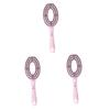 BIUDECO 3pcs Plastic Scalp Massage Comb for Women Non- Hairdressing Tool for Circulation and Relaxation for Salon and Home Use view 1