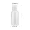 MOUYAT 110 Pack 1oz Clear Plastic Flip Cap Bottles, 30ml Empty Squeeze Travel Bottles with Flip Cap, Mini Refillable Travel Size Sample Containers for Lotion, Cream and Toiletries view 2