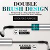 2 Pack Lash Cosmetics Mascara 5x Longer Lash Mascaras, 2 in 1 Black Mascara Waterproof Volume and Length Eye Cosmetics, Long-Lasting Natural Liquid Eyelash Mascaras Black Makeup view 2