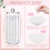 Sieral 120 Pcs Compressed Facial Sponges with Container Disposable Face Sponge Pads for Washing Face Cleansing Exfoliating Esthetician Makeup Removal(Heart,White) view 2