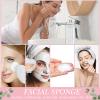 Sieral 120 Pcs Compressed Facial Sponges with Container Disposable Face Sponge Pads for Washing Face Cleansing Exfoliating Esthetician Makeup Removal(Heart,White) view 3