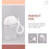 minkissy 27PCS 30ML Travel Size Clear Bottle with Keychain Bulk Plastic Pump Bottles with Flip Cap Leakproof Refillable Bottles Empty Shampoo Bottle for Liquid Travel Lotion view 3